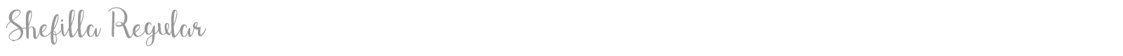 Shefilla font preview